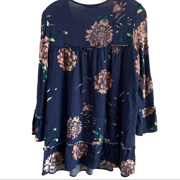 KNOT SISTERS 'LANGLEY' FLORAL DRESS RUFFLE TRIM S - Picture 3 of 8